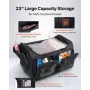 Dance Bag with Garment Rack, 584.2 mm Rolling Dance Duffel, with Wheels, USB Port, Height Adjustable Clothes Rack, Privacy Prote