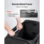 Dance Bag with Garment Rack, 584.2 mm Rolling Dance Duffel, with Wheels, USB Port, Height Adjustable Clothes Rack, Privacy Prote