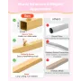 Arch Backdrop Stand, 2.2 x 1.2 m, Stable Structure, Easy Assembly, 1 Piece Gold Metal Arch Backdrop Stand for Wedding, Birthday 