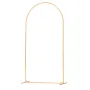 VEVOR Arch Backdrop Stand, 2.2 x 1.2 m, Stable Structure, Easy Assembly, 1 Piece Gold Metal Arch Backdrop Stand for Wedding, Bir