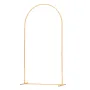 VEVOR Arch-baggrundsstativ, 2,2 x 1,2 m, stabil struktur, nem montering, 1 stykke guld metalbuebaggrundsstativ til bryllup, Bir