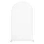 Arch Backdrop Stand, 2.2 x 1.2 m, Stable Structure, Easy Assembly, 1 Piece Gold Metal Arch Backdrop Stand with Cover for Wedding