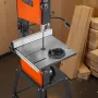 VEVOR Band Saw with Stand, 254 mm, Two-Speed Benchtop Bandsaw, 373W 1/2 HP, 160 mm Max Cutting Height, 335 x 340 mm Cast Iron Ta
