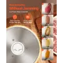 VEVOR Meat Slicer, 180W Electric Deli Slicer Machine with 170 mm Sharp Blade, Home Meat-Slicer with 60-90 RPM Slicing Speed, 0-1
