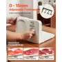 VEVOR Meat Slicer, 180W Electric Deli Slicer Machine with 170 mm Sharp Blade, Home Meat-Slicer with 60-90 RPM Slicing Speed, 0-1