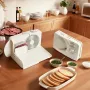 Meat Slicer, 180W Electric Deli Slicer Machine with 170 mm Sharp Blade, Home Meat-Slicer with 60-90 RPM Slicing Speed, 0-15 mm A