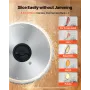 Meat Slicer, 150W Electric Deli Slicer Machine with 170 mm Sharp Blade, Home Meat-Slicer with 65-90 RPM Slicing Speed, 0-15 mm A