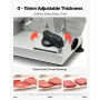 Kødskærer, 150 W elektrisk Deli-skærermaskine med 170 mm skarpt