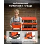 VEVOR 2 Tiers Chicken Nesting Boxes, 8 Compartments, Metal Egg Laying Boxes with Protective Collection Lids, Roll Out Nesting Bo