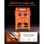927L Sandblasting Cabinet with Pressurized Tank, Heavy Duty Steel Sand Blasting Cabinet on Wheels - with 121L Media Hopper & 120