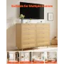 5 skuffer rattan kommode, moderne skabskommode til