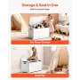 VEVOR Kids Storage Bench, Wooden Toy Box Chest with Backrest, Large Storage Cabinet with Safety Hinge, Toddlers Storage Bench fo