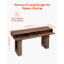160 cm Console Table, Farmhouse Desk Behind the Couch, Wooden Rectangle Entrance Desk, Narrow Long Sofa Table Accent Stand for H