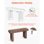 160 cm Console Table, Farmhouse Desk Behind the Couch, Wooden Rectangle Entrance Desk, Narrow Long Sofa Table Accent Stand for H