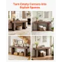 160 cm Console Table, Farmhouse Desk Behind the Couch, Wooden Rectangle Entrance Desk, Narrow Long Sofa Table Accent Stand for H