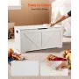 Kids Storage Bench, Wooden Toy Box Chest, Large Storage Cabinet with Safety Hinge, Toddlers Storage Bench for Playroom, Living R