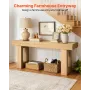 VEVOR 160 cm Console Table, Farmhouse Desk Behind the Couch, Wooden Rectangle Entrance Desk, Narrow Long Sofa Table Accent Stand