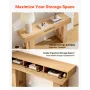 160 cm Console Table, Farmhouse Desk Behind the Couch, Wooden Rectangle Entrance Desk, Narrow Long Sofa Table Accent Stand for H