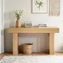 160 cm Console Table, Farmhouse Desk Behind the Couch, Wooden Rectangle Entrance Desk, Narrow Long Sofa Table Accent Stand for H