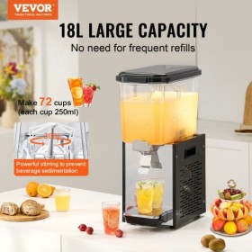 Commercial Beverage Dispenser 18L Cold Juice Ice Drink Dispenser for Party