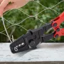 24 Inch Hand Swager Crimper 5 Cavity 1/16 to 3/16inch Swaging Tool for Copper Aluminum Oval Sleeves and Stop Sleeves Wire Rope C
