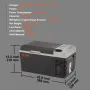 Portable Car Refrigerator Freezer Compressor 19.9 L Single Zone for Car Home
