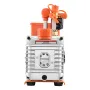 Vacuum Pump, 5 CFM 142 L/min, HVAC Two Stage Rotary Vane AC Vacuum Pump, for R134a R22 R410a Systems, 4 Pole Motor, for Automoti