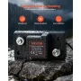 Dual Battery Isolator Kit, 12V 80 Amp 13,3 mm² (6 AWG), manuelt