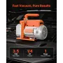 Vacuum Pump, 3.5 CFM 99 L/min, HVAC Single Stage Rotary Vane AC Vacuum Pump, for R134a R22 R410a Systems, 4 Pole Motor, for Auto