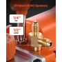 VEVOR Vakuumpumpe, 3,5 CFM 99 L/min, HVAC enkelttrins roterende vinge AC Vakuumpumpe, til R134a R22 R410a systemer, 4-polet