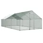 Metal hønsegård, 9,8x19,6x6,5 fod store walk-in hønsegårde med