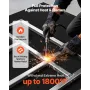 Welding Blanket Roll, 45.7 x 1.5m Silicone Coated Fiberglass Welding Blanket, Up to 1800°F Heat Resistant Safety Protection Blan