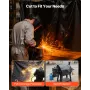 Welding Blanket Roll, 45.7 x 1.5m Silicone Coated Fiberglass Welding Blanket, Up to 1800°F Heat Resistant Safety Protection Blan