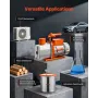Vacuum Pump, 7 CFM 198 L/min, HVAC Two Stage Rotary Vane AC Vacuum Pump, for R134a R22 R410a R1234YF R32, 4 Pole Motor, for Auto