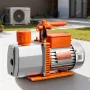 Vacuum Pump, 7 CFM 198 L/min, HVAC Two Stage Rotary Vane AC Vacuum Pump, for R134a R22 R410a R1234YF R32, 4 Pole Motor, for Auto