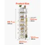VEVOR 7 Tiers Rotating Shoe Rack Tower with Wheels, Movable 360° Spinning Carousel Display, Lazy Susan Organizer Closet Shelf fo