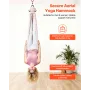 VEVOR Aerial Yoga Hængekøje, 136,07 kg Load Aerial Silke, Yoga Swing med nylonstof, PE lynlåstaske til forældre-barn