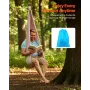 Aerial Yoga Hammock, 136.07 kg Load Aerial Silk, Yoga Swing with Nylon Fabric, PE Zipper Bag for Parent-Child Interaction, Stren