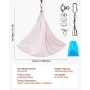 VEVOR Aerial Yoga Hængekøje, 136,07 kg Load Aerial Silke, Yoga Swing med nylonstof, PE lynlåstaske til forældre-barn