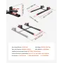 Pallet Forks, 1814 kg Clamp on Pallet Forks, 149 cm Total Length Heavy-Duty Tractor Fork with Adjustable Stabilizer Bar for Trac