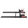 Pallet Forks, 1814 kg Clamp on Pallet Forks, 149 cm Total Length Heavy-Duty Tractor Fork with Adjustable Stabilizer Bar for Trac