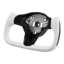 Steering Wheel for 2016-2023 Tesla Model 3, Carbon Fiber Steering Wheel D-Shaped Flat-Bottom with Heating Function, Leather Grip