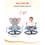 Kids Swivel Chair, 220 lbs Capacity, Flower Shape Sensory Spinning Chair, Autistic Kids Sensory Toy Seat with Non-Slip Metal Bas