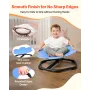 Kids Swivel Chair, 220 lbs Capacity, Flower Shape Sensory Spinning Chair, Autistic Kids Sensory Toy Seat with Non-Slip Metal Bas