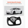 Rat til 2016-2023 Tesla Model 3, Carbon Fiber Rat D-formet