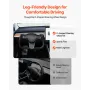 Steering Wheel for 2016-2023 Tesla Model 3, Carbon Fiber Steering Wheel D-Shaped Flat-Bottom with Heating Function, Leather Grip
