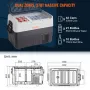 Portable Car Refrigerator Freezer Compressor 35 L Dual Zone for Car Home
