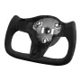 Steering Wheel for 2016-2023 Tesla Model 3, Carbon Fiber Steering Wheel D-Shaped Flat-Bottom with Heating Function, Leather Grip