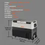 Portable Car Refrigerator Freezer Compressor 35 L Dual Zone for Car Home