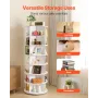 VEVOR 7 Tiers Rotating Shoe Rack Tower, 360° Spinning Shoe Rack, Revolving Storage Round Carousel Display, Freestanding Lazy Sus